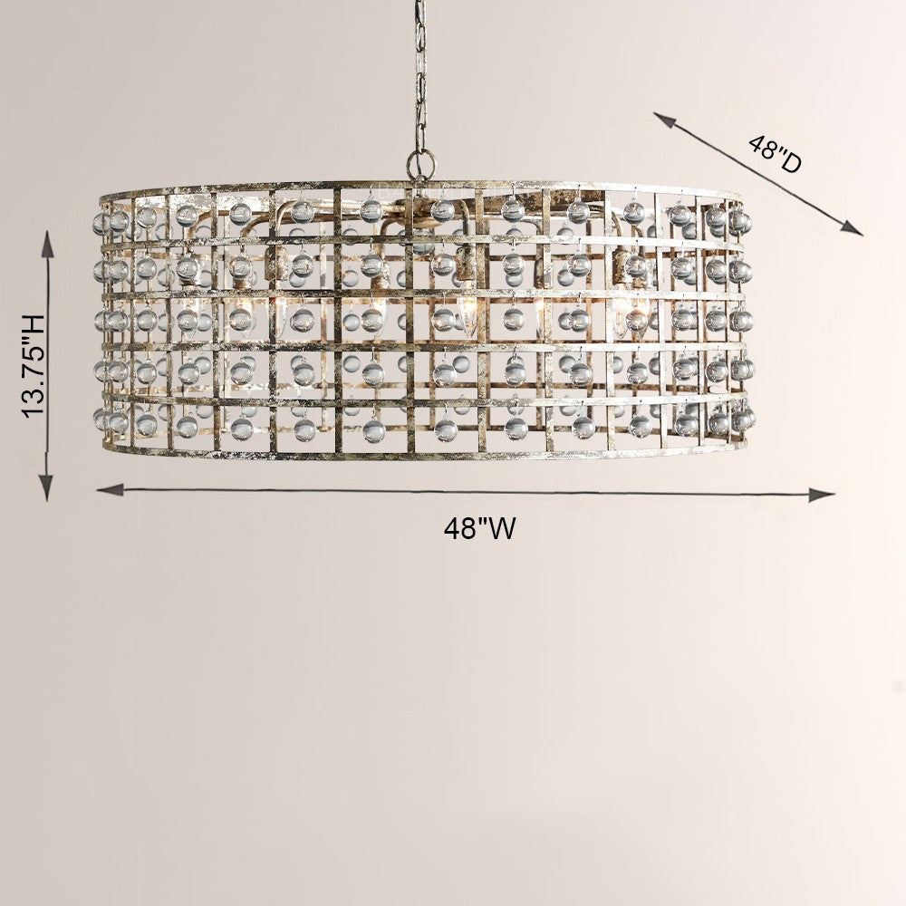 Lana Cage 8 Light Round Chandelier