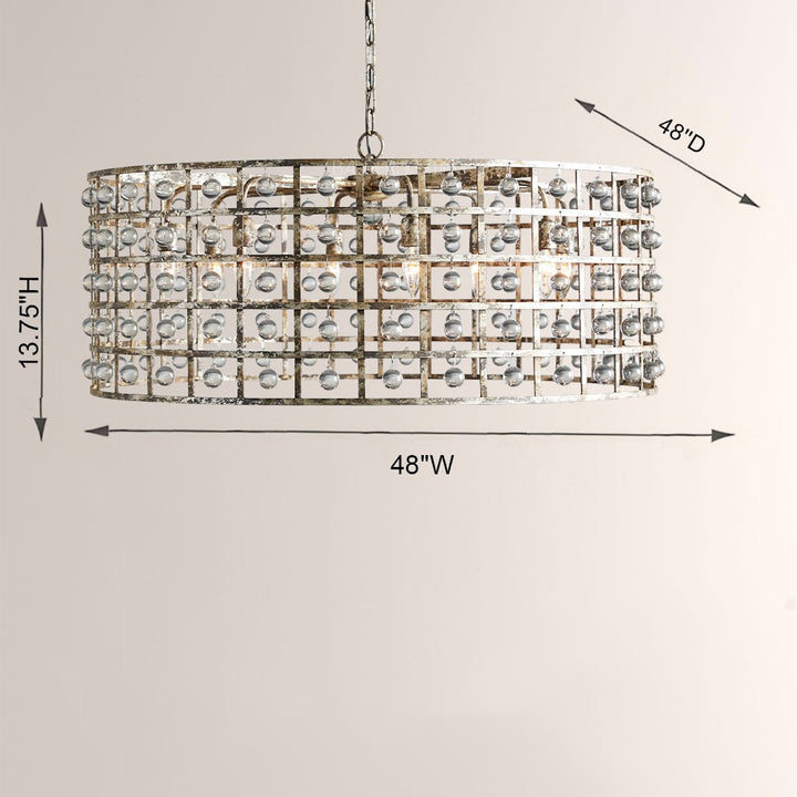 Lana Cage 8 Light Round Chandelier