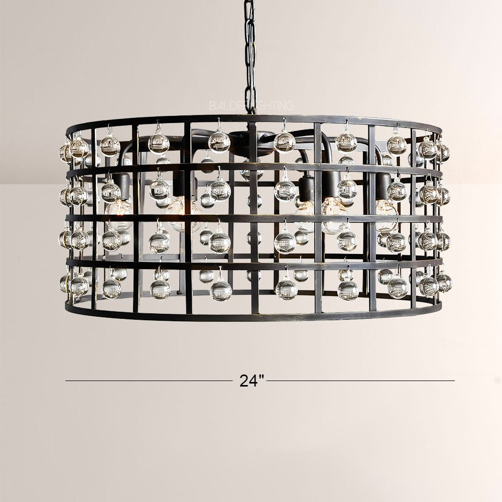 Lana Cage 6 Light Round Chandelier