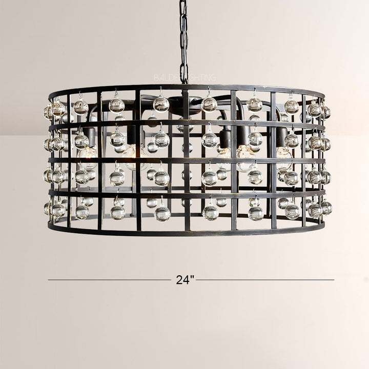 Lana Cage 6 Light Round Chandelier