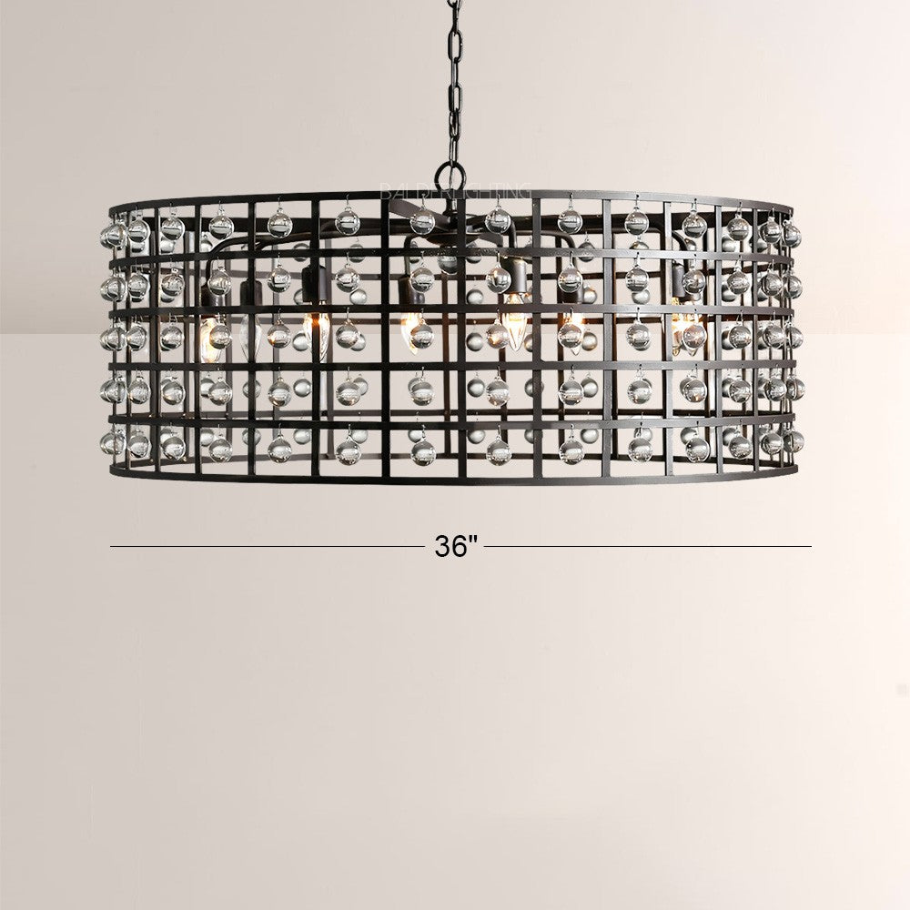 Lana Cage 8 Light Round Chandelier