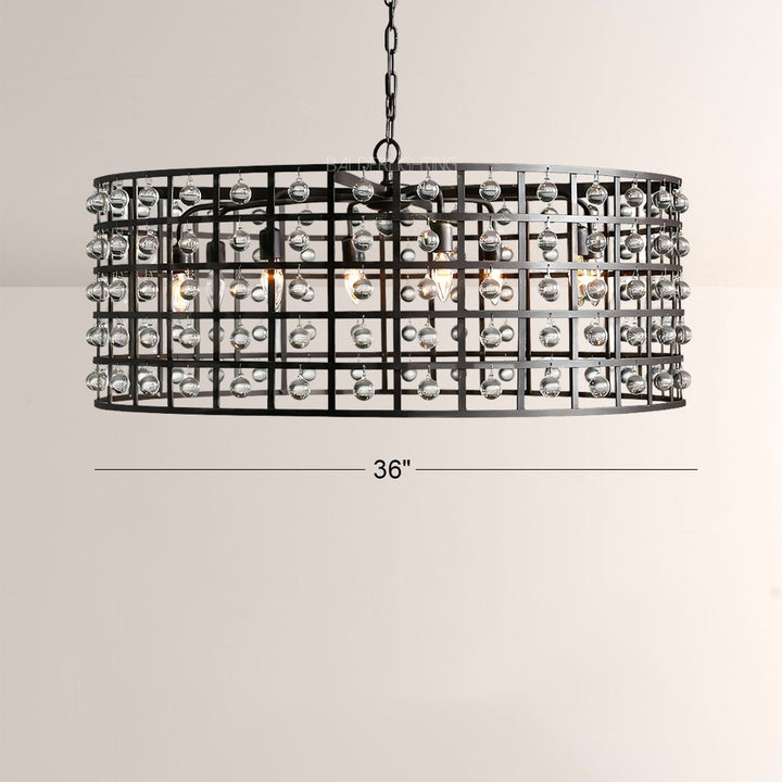 Lana Cage 8 Light Round Chandelier