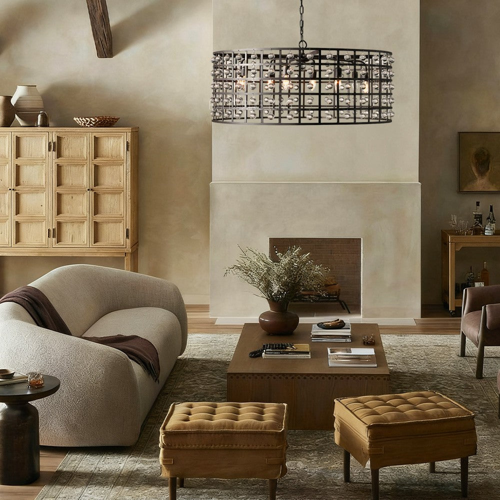 Lana Cage 8 Light Round Chandelier