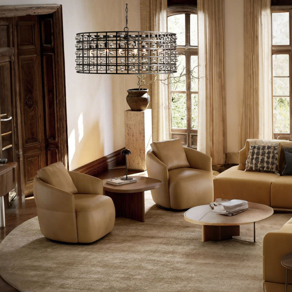 Lana Cage 8 Light Round Chandelier