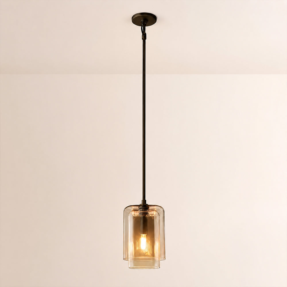 Lecoun Amber Glass Pendant