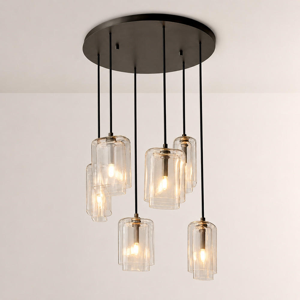 Lecoun Clear Glass Cluster Chandelier