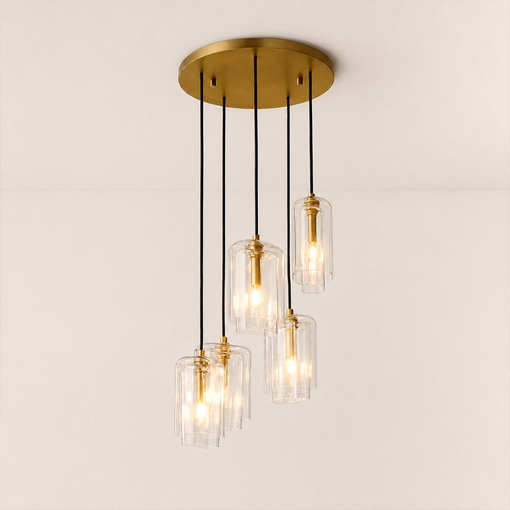 Lecoun Clear Glass Cluster Chandelier