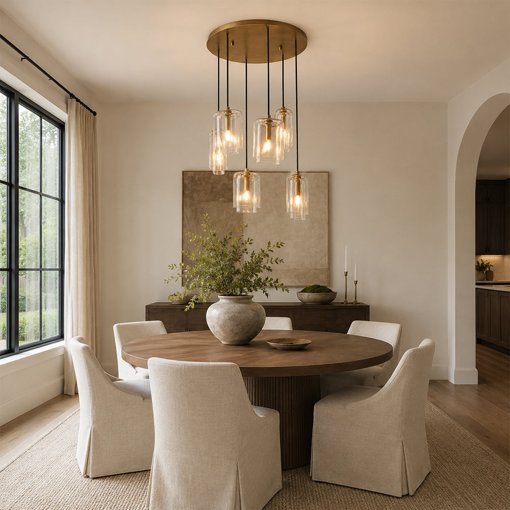Lecoun Clear Glass Cluster Chandelier