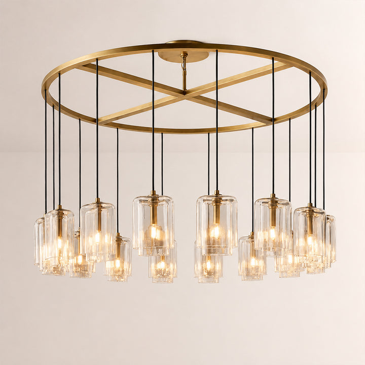 Lecoun Clear Glass Round Chandelier