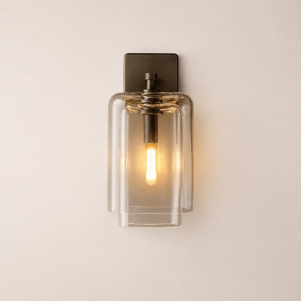 Lecoun Clear Glass Wall Sconce