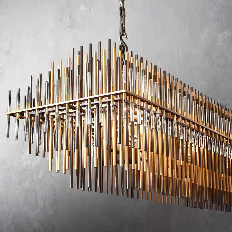 Sturdy Rectangular  Dining Room Chandelier 54"
