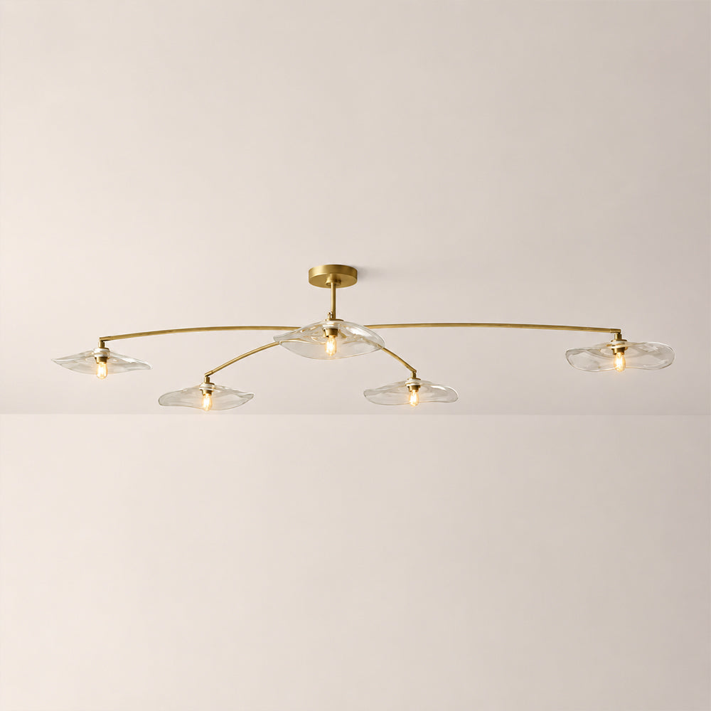 Lillia Clear Glass Flushmount