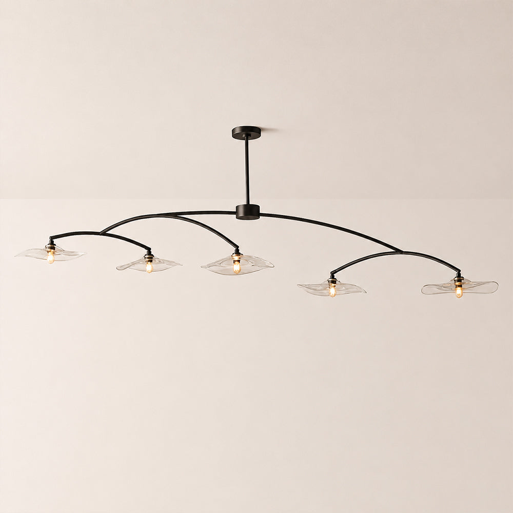 Lillia Clear Glass Linear Chandelier