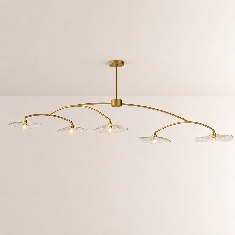 Lillia Clear Glass Linear Chandelier