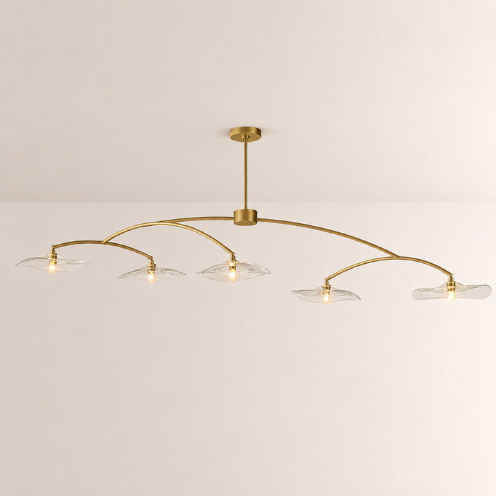 Lillia Clear Glass Linear Chandelier