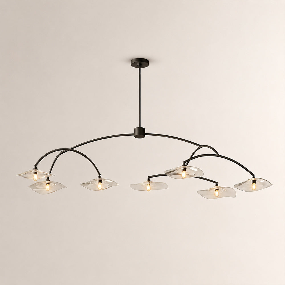 Lillia Clear Glass Round Chandelier