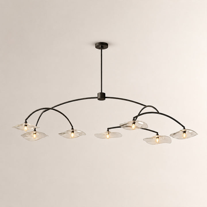 Lillia Clear Glass Round Chandelier