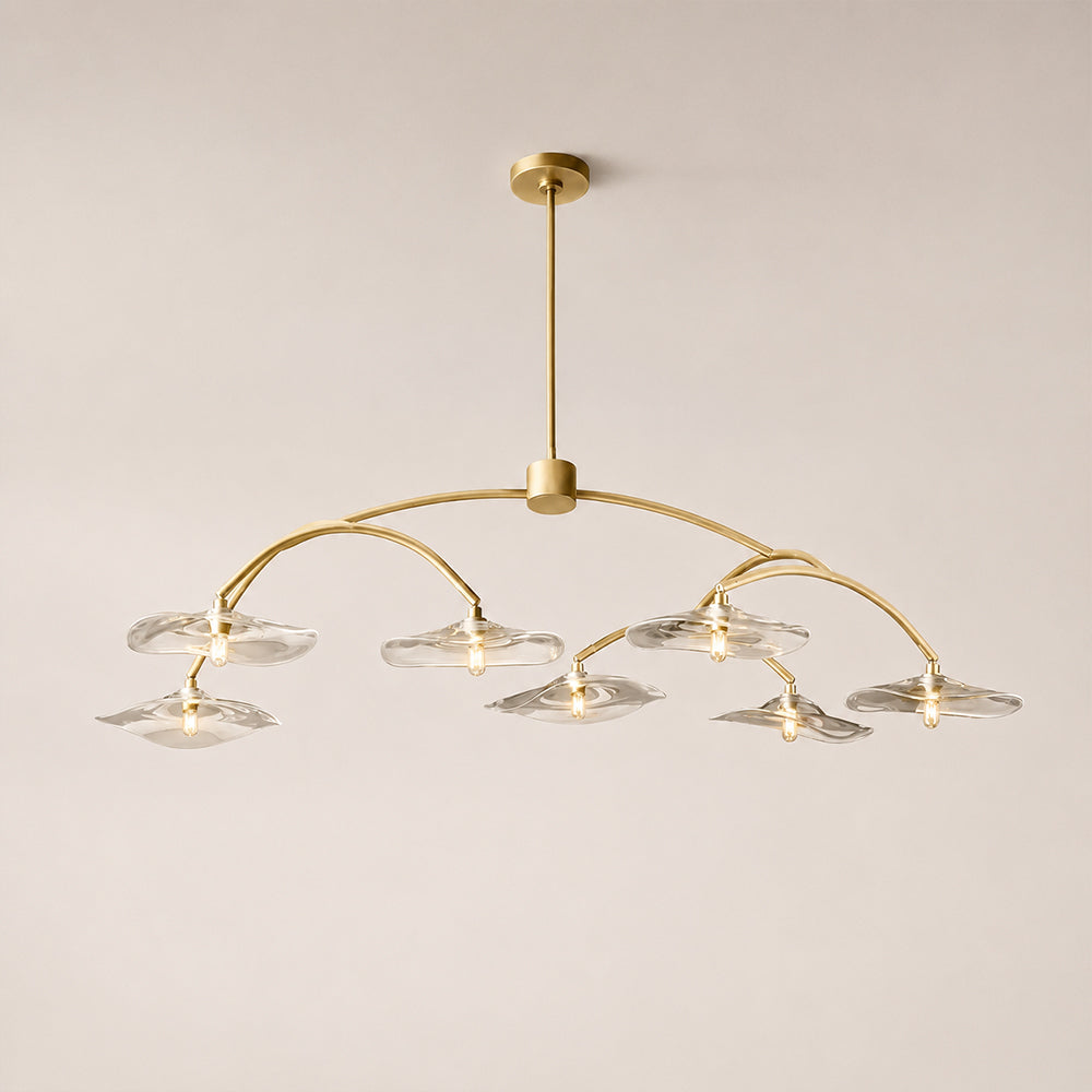 Lillia Clear Glass Round Chandelier