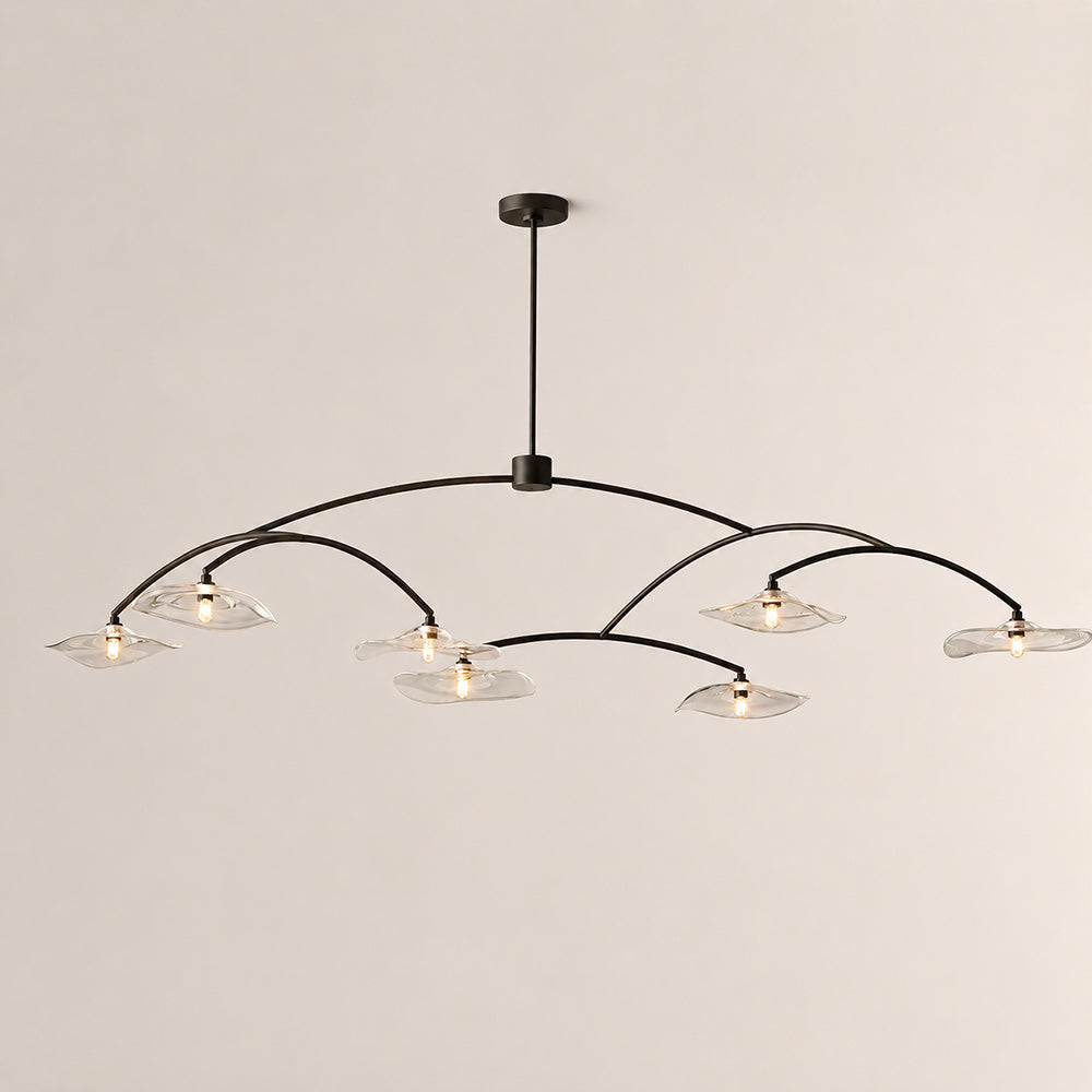 Lillia Clear Glass Round Chandelier