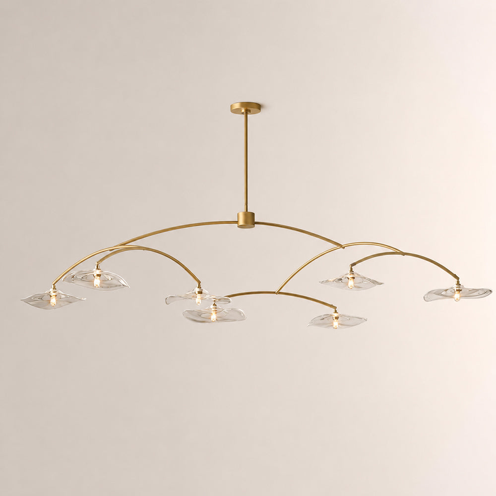Lillia Clear Glass Round Chandelier