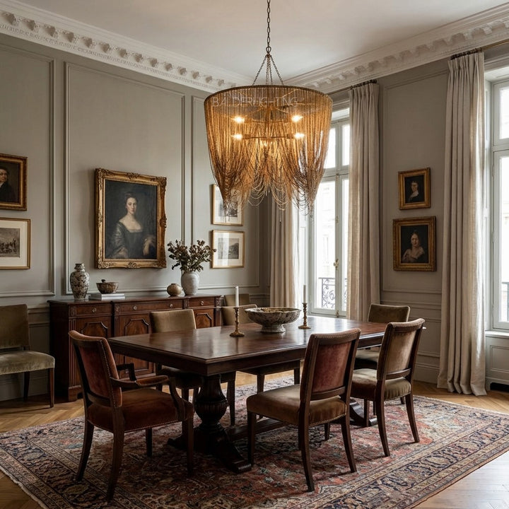 Lindsay Oval Chains Chandelier