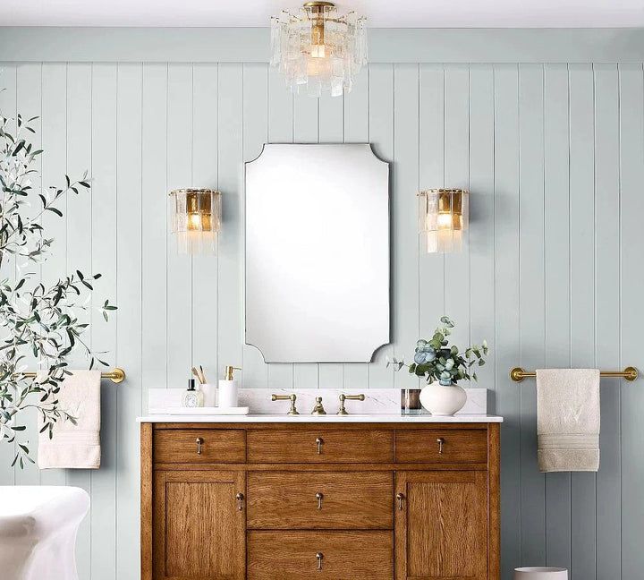 Lirsio Glass Round Flush Mount