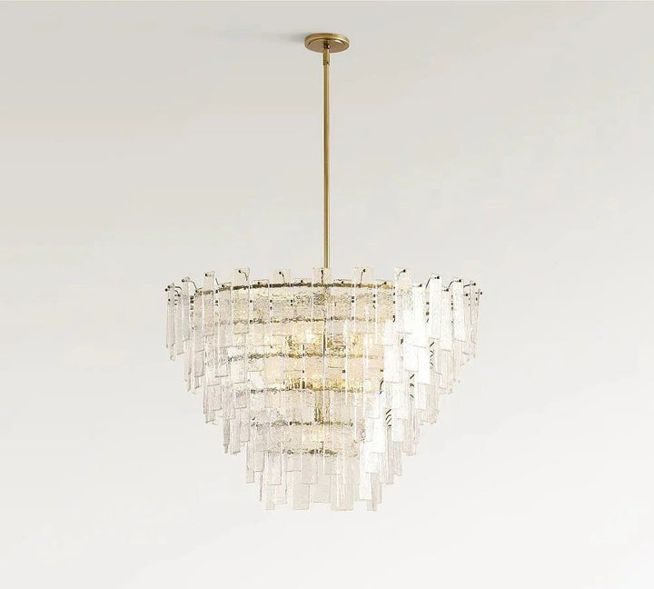 Lirsio Glass Round Tiered Chandelier