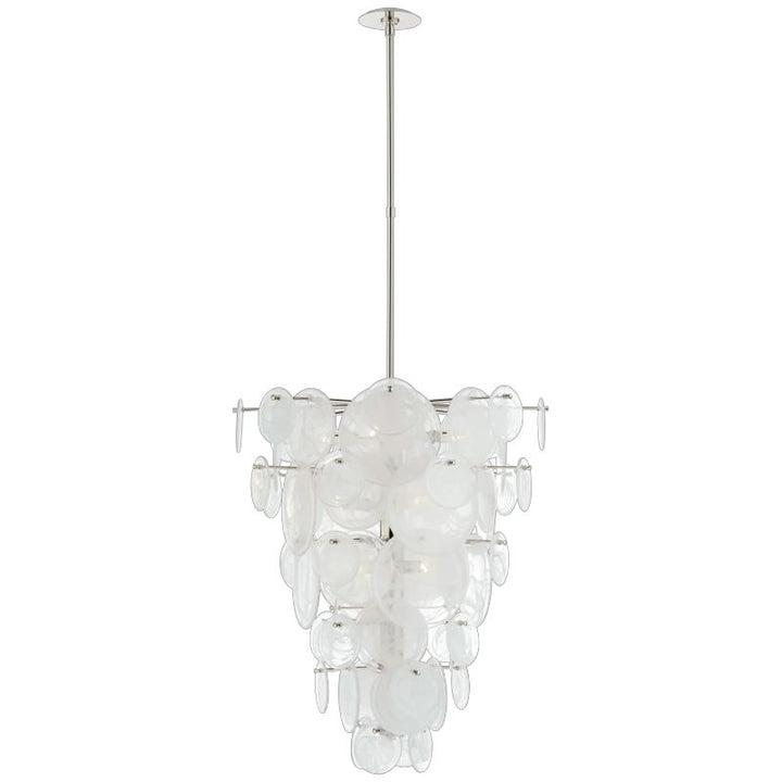 Loire Cascading Faceted Glass Chandelier