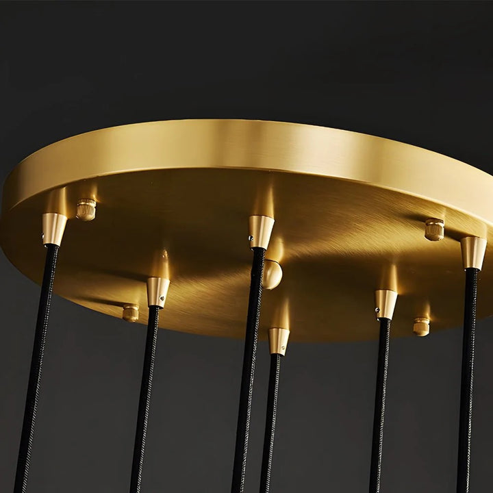 Long Spiral Cubes Crystal Chandelier for Staircase