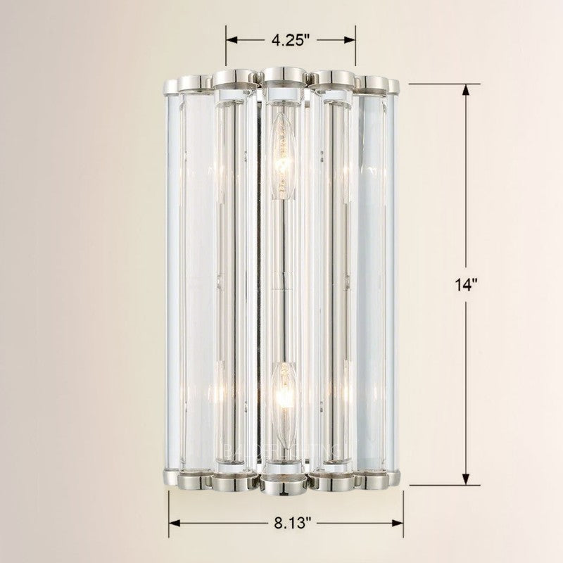 Lubby Langdon for Crystorama Elliot 2 Light Sconce
