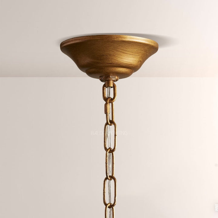 Lunaria Ceramic Leaves Chandelier 42"D
