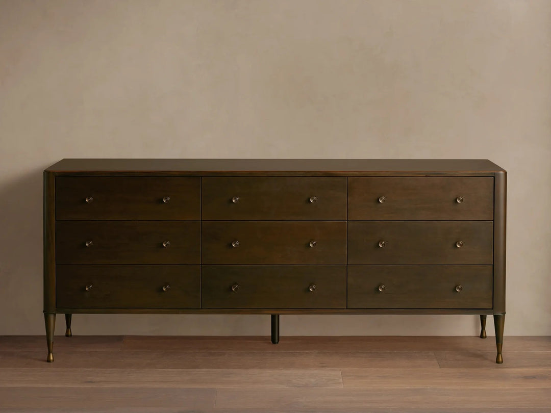 Lurint Wood Nine Drawer Dresser
