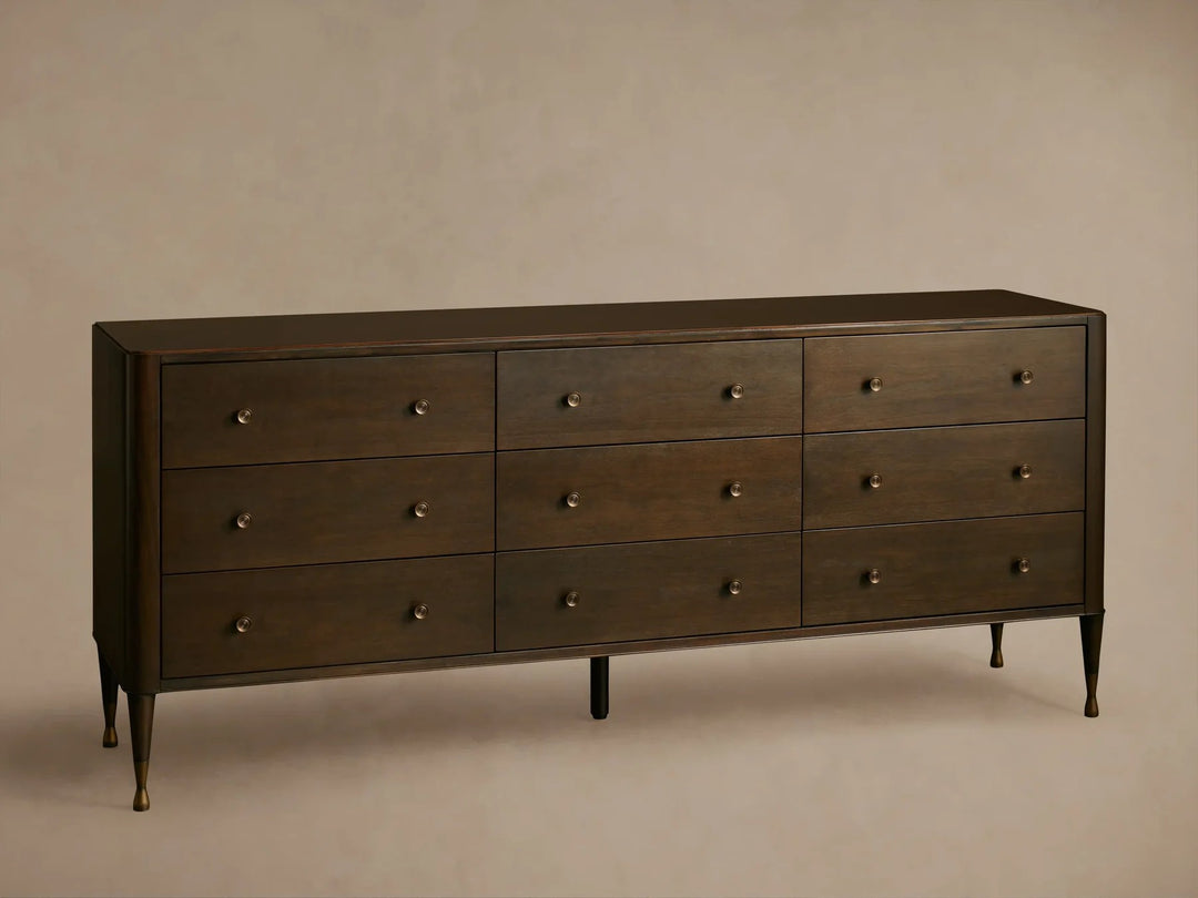 Lurint Wood Nine Drawer Dresser