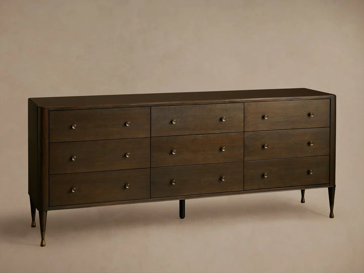 Lurint Wood Nine Drawer Dresser