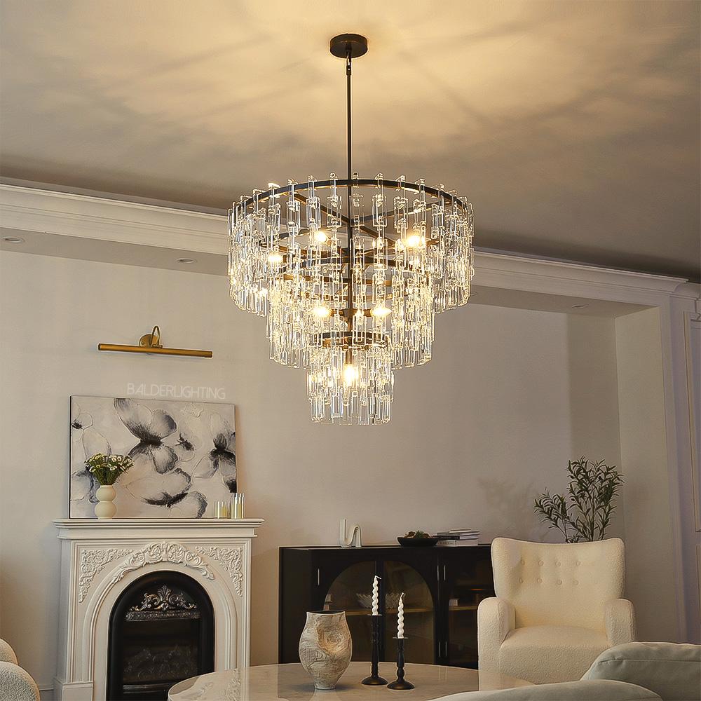 Maggie 3-Tier Round Chandelier 36"