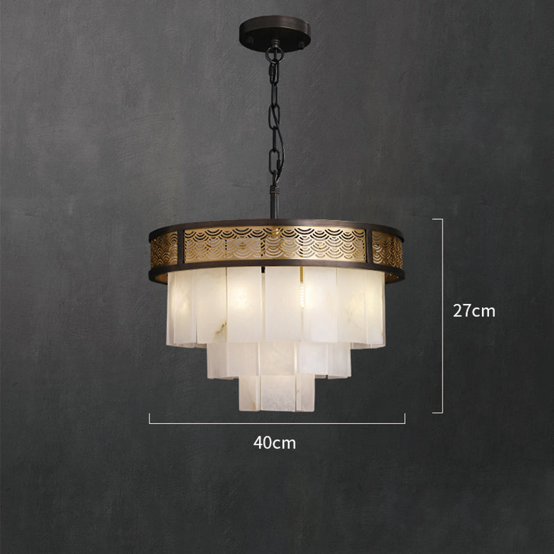 Marble Lorry Multi-layer Classic Chandelier