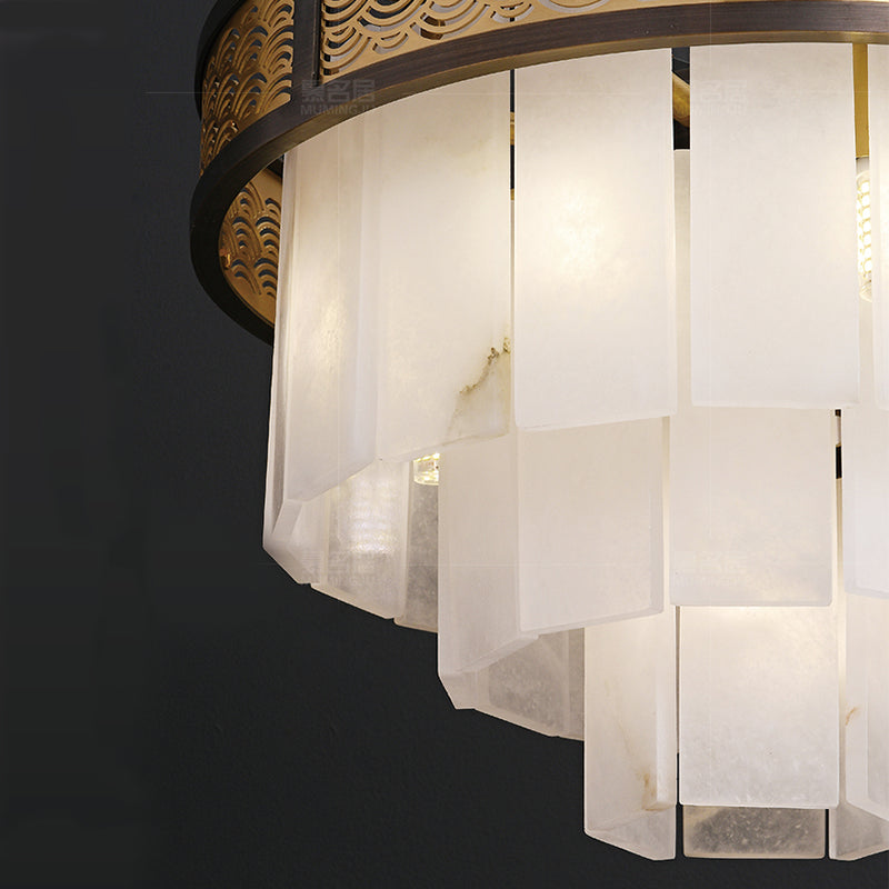 Marble Lorry Multi-layer Classic Chandelier