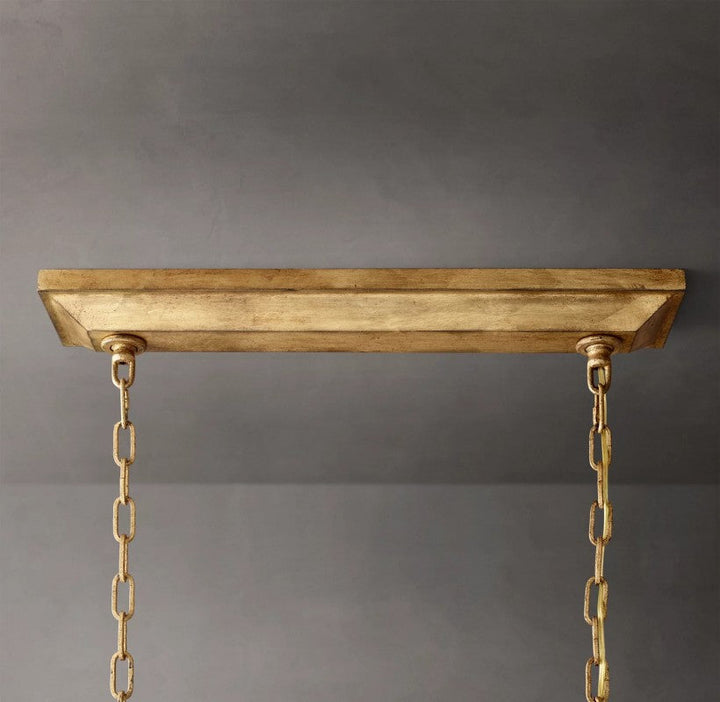 Marcus Openwork Rectangular Chandelier 54"