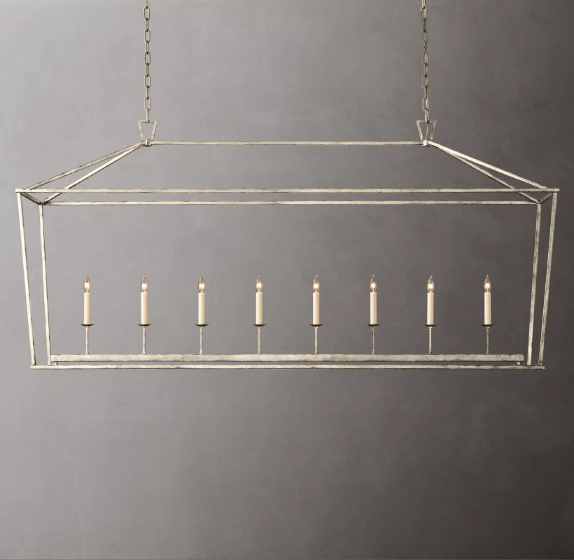 Marcus Openwork Rectangular Chandelier 72"