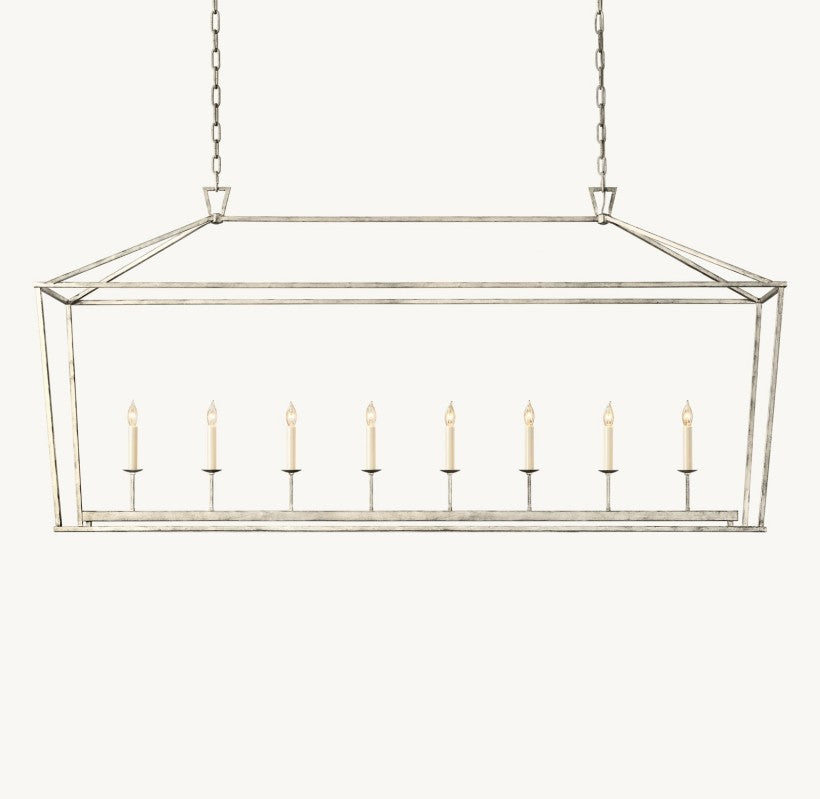 Marcus Openwork Rectangular Chandelier 72"