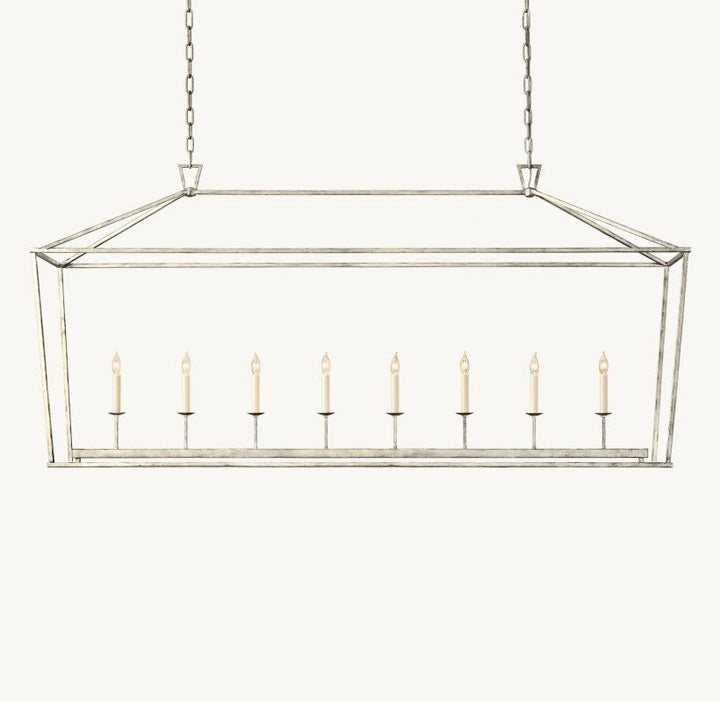 Marcus Openwork Rectangular Chandelier 72"