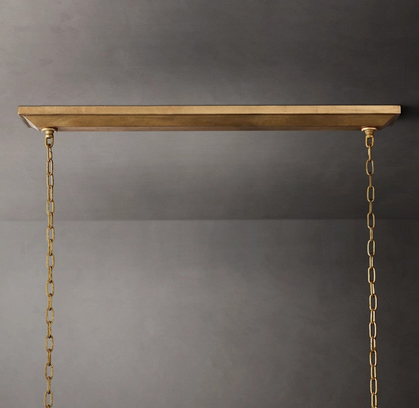 Marcus Openwork Rectangular Chandelier 72"