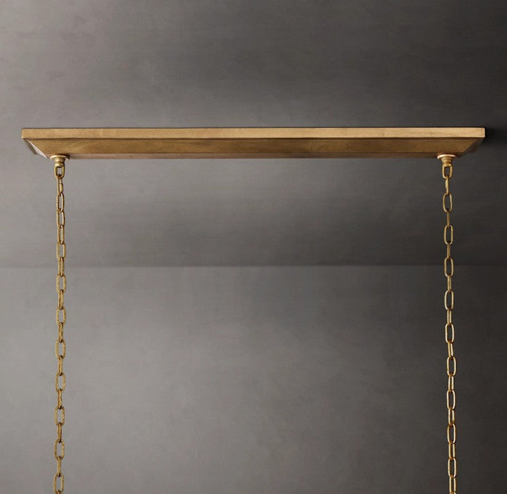 Marcus Openwork Rectangular Chandelier 72"