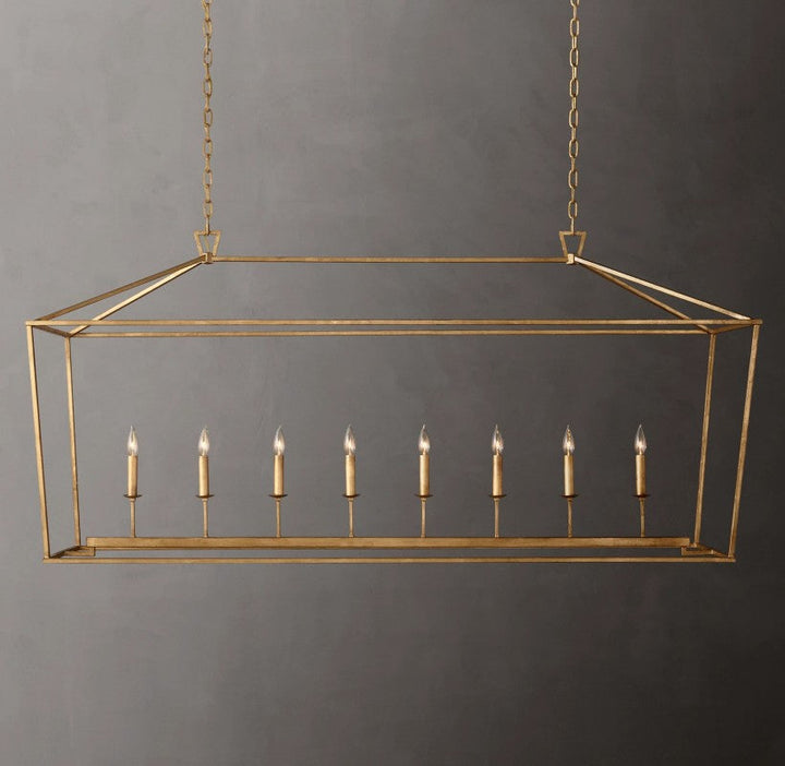 Marcus Openwork Rectangular Chandelier 72"