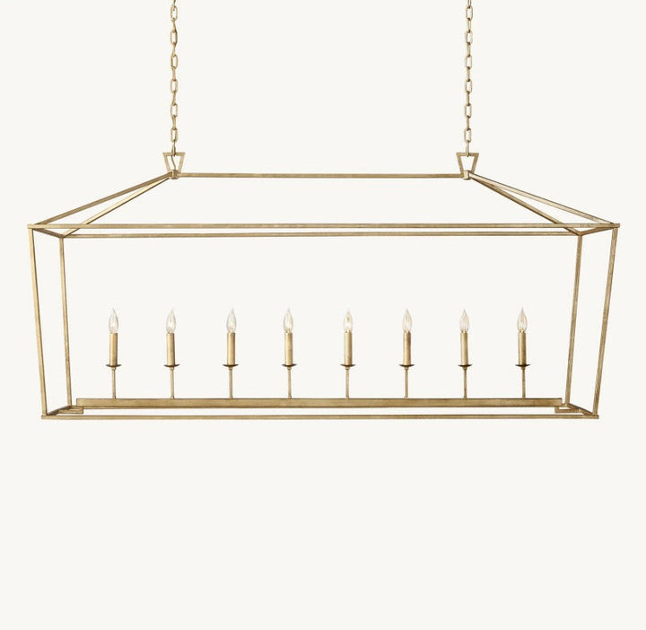 Marcus Openwork Rectangular Chandelier 72"