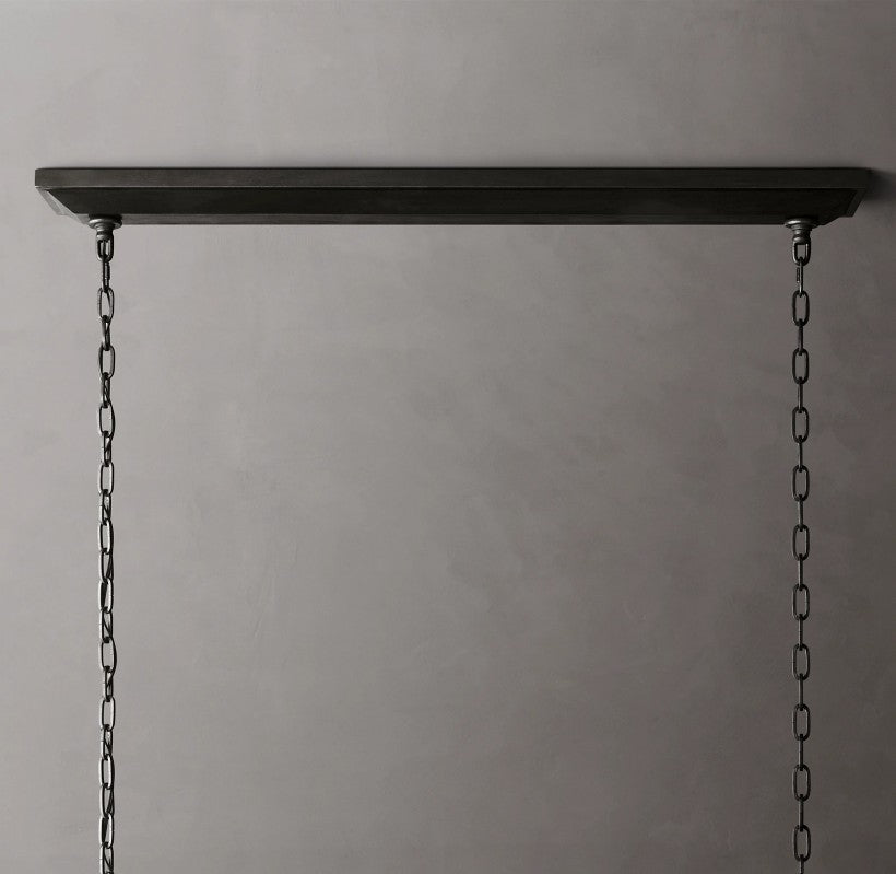Marcus Openwork Rectangular Chandelier 72"