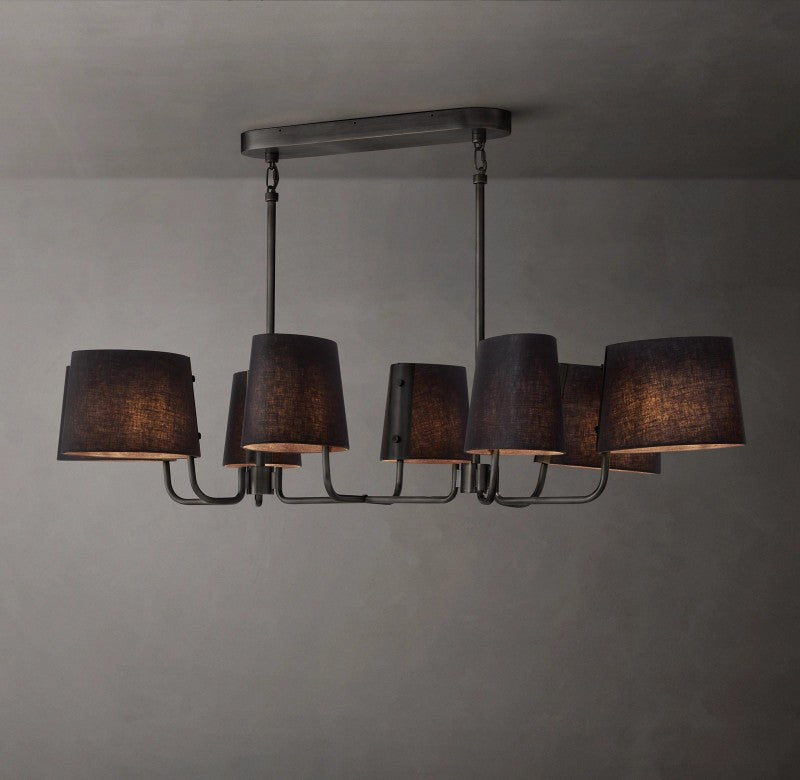 Marina Linear Fabric Chandelier 54"