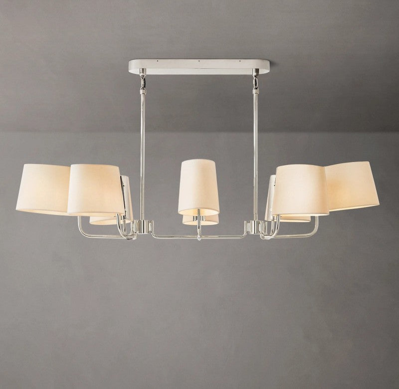 Marina Linear Fabric Chandelier 54"