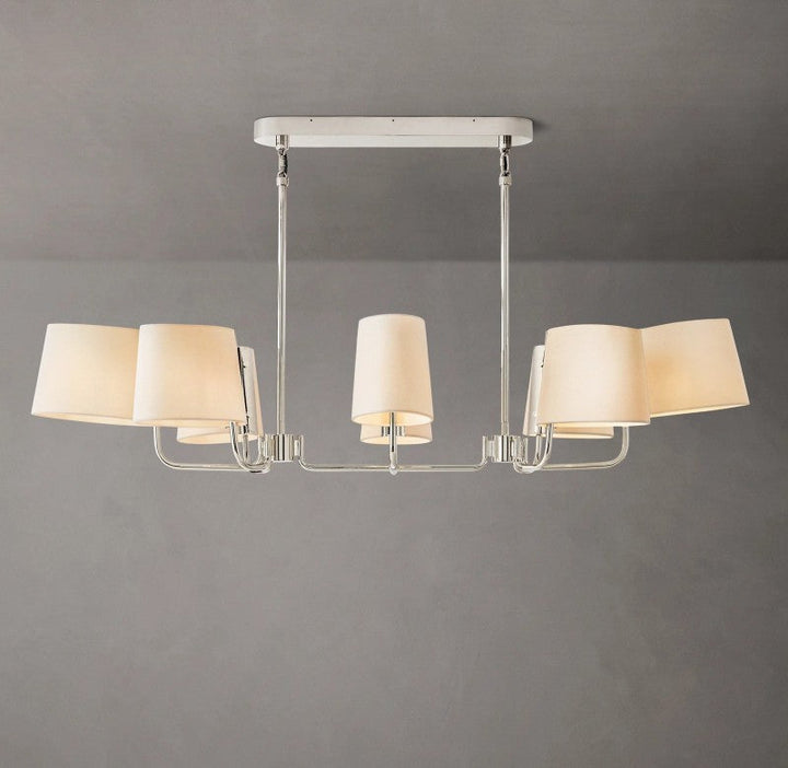 Marina Linear Fabric Chandelier 54"