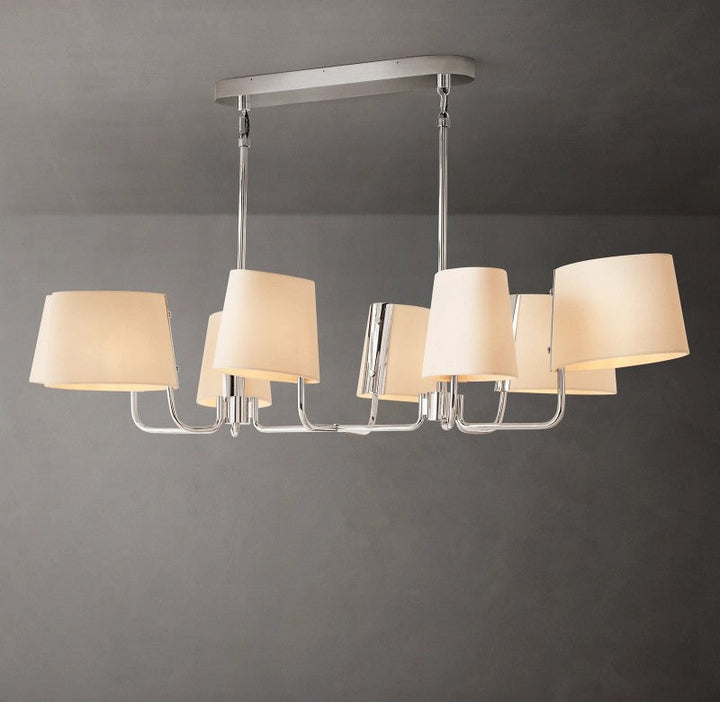 Marina Linear Fabric Chandelier 54"